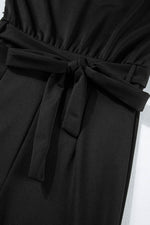 Load image into Gallery viewer, Blue Belted Wide Leg Jumpsuit - Fashion Queen - 29