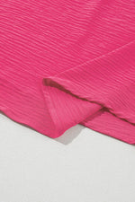 Load image into Gallery viewer, Bright Pink Ruffled Short Sleeve Plus Size Top - Fashion Queen - 22