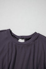 Load image into Gallery viewer, Bristol Black Knit Open Back Cap Sleeve Drawstring Romper - Fashion Queen -  10