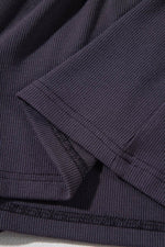 Load image into Gallery viewer, Bristol Black Knit Open Back Cap Sleeve Drawstring Romper - Fashion Queen -  15