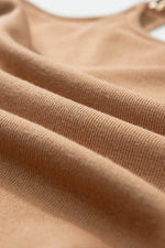 Load image into Gallery viewer, Brown Gold Chain Straps Rib Knit Tank Top - Fashion Queen - 12