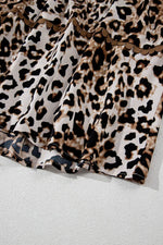Load image into Gallery viewer, Brown Leopard Print Bubble Sleeve Square Neck Maxi Dress - Fashion Queen - 20
