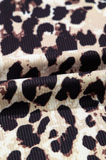 Load image into Gallery viewer, Brown Leopard Print U Neck Sleeveless Bodysuit - Fashion Queen - 13