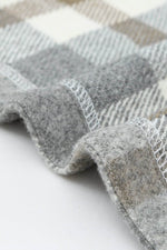 Load image into Gallery viewer, Brown Plaid Print Pocket Women Shacket - Fashion Queen - 11