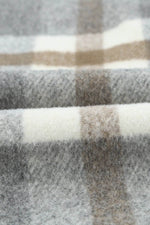 Load image into Gallery viewer, Brown Plaid Print Pocket Women Shacket - Fashion Queen - 14