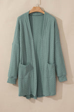 Load image into Gallery viewer, Canton Textured Knit Side Pockets Open Front Cardigan - Fashion Queen - 10