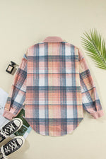 Load image into Gallery viewer, Cinnamon Plaid Corduroy Patchwork Chest Pocket Shacket - Fashion Queen - 28
