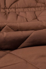 Load image into Gallery viewer, Coffee Longline Quilted Stand Collar Puffer Vest - Fashion Queen - 19