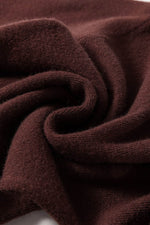 Load image into Gallery viewer, Coffee Slim Fit Mock Neck Side Slit Sweater Dress - Fashion Queen - 8