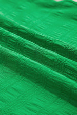 Load image into Gallery viewer, Dark Blue Textured Ruffled Sleeve Round Neck Top - Fashion Queen - 18