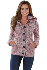 Load image into Gallery viewer, Dark Gray Long Sleeve Button-up Hooded Cardigans - Fashion Queen - 20