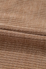 Load image into Gallery viewer, Dark Khaki Solid Color Corduroy Buttoned Long Sleeve Shacket - Fashion Queen - 19