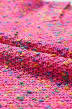 Load image into Gallery viewer, Dark Pink Colorful Spots Knitted V Neck Casual Sweater - Fashion Queen - 11