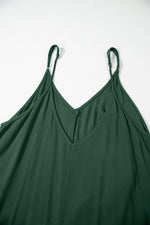 Load image into Gallery viewer, Duffel Green Spaghetti Straps Pocketed Slouchy Maxi Dress - Fashion Queen - 8