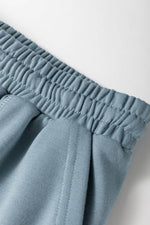 Load image into Gallery viewer, Dusk Blue Lace Crochet Patched Lace-up High Waist Wide Leg Pants - Fashion Queen - 17
