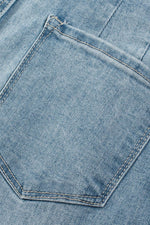 Load image into Gallery viewer, Dusk Blue Multi Buttons Medium Wash Straight Loose Leg Jeans - Fashion Queen - 12