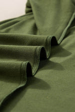 Load image into Gallery viewer, Fern Green Notched Neck Pleated Puff Sleeve Shift T-shirt Dress - Fashion Queen - 18