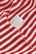 Load image into Gallery viewer, Fiery Red Contrast Trimmed Striped Drop Shoulder Sweater - Fashion Queen - 23