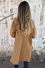 Load image into Gallery viewer, Fiery Red Solid Color Casual Zip up Hooded Coat - Fashion Queen - 8