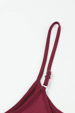 Load image into Gallery viewer, Fiery Red Spaghetti Straps Wide Leg Pocketed Jumpsuits - Fashion Queen - 16