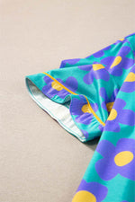 Load image into Gallery viewer, Flower Print Short Sleeve Shirt Pajamas Set - Fashion Queen - 24