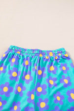 Load image into Gallery viewer, Flower Print Short Sleeve Shirt Pajamas Set - Fashion Queen - 30