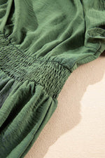 Load image into Gallery viewer, Four Leaf Clover Surplice Neckline Shirred High Waist Plus Size Maxi Dress - Fashion Queen - 5