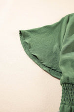 Load image into Gallery viewer, Four Leaf Clover Surplice Neckline Shirred High Waist Plus Size Maxi Dress - Fashion Queen - 6