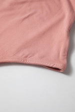 Load image into Gallery viewer, Fushia Plain V neck Long Sleeve Casual Bodysuit - Fashion Queen - 13