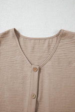 Load image into Gallery viewer, Goat Buttoned Vest Drawstring Wide Leg Pants 2pcs Set - Fashion Queen - 18