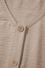 Load image into Gallery viewer, Goat Buttoned Vest Drawstring Wide Leg Pants 2pcs Set - Fashion Queen - 19