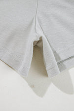 Load image into Gallery viewer, Gray 3 Pcs Crop Tank Top Shorts with Cardigan Lounge Set - Fashion Queen - 11