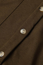 Load image into Gallery viewer, Gray Button Up Contrast Knitted Sleeves Hooded Jacket - Fashion Queen - 25