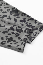 Load image into Gallery viewer, Gray Classic Leopard Print Active Leggings - Fashion Queen - 11