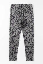 Load image into Gallery viewer, Gray Classic Leopard Print Active Leggings - Fashion Queen - 9