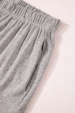 Load image into Gallery viewer, Gray Solid Color Loose Tee 2 Piece Shorts Set - Fashion Queen -  18