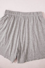 Load image into Gallery viewer, Gray Solid Color Loose Tee 2 Piece Shorts Set - Fashion Queen -  19