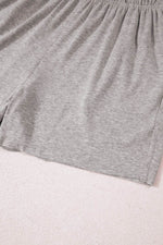Load image into Gallery viewer, Gray Solid Color Loose Tee 2 Piece Shorts Set - Fashion Queen -  20