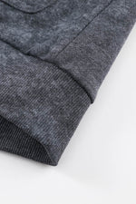 Load image into Gallery viewer, Gray Vintage Washed Flap Pocket Button Shacket - Fashion Queen - 18