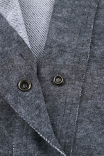 Load image into Gallery viewer, Gray Vintage Washed Flap Pocket Button Shacket - Fashion Queen - 20