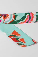 Load image into Gallery viewer, Green Abstract Print Lace-up High Waist Buttoned Mini Dress - Fashion Queen - 16