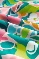 Load image into Gallery viewer, Green Mix Tropical Print Strapless Ruffled Jumpsuit - Fashion Queen - 16