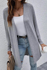 Load image into Gallery viewer, High Rise Solid Color Open Front Lightweight Cardigan - Fashion Queen - 1