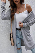 Load image into Gallery viewer, High Rise Solid Color Open Front Lightweight Cardigan - Fashion Queen - 3