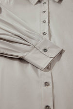 Load image into Gallery viewer, High Solid Color Balloon Sleeve Side Slits Loose Fit Shirt - Fashion Queen - 10