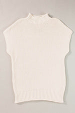 Load image into Gallery viewer, Iceland Blue High Neck Bat Short Sleeve Sweater - Fashion Queen - 17