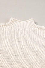 Load image into Gallery viewer, Iceland Blue High Neck Bat Short Sleeve Sweater - Fashion Queen - 21