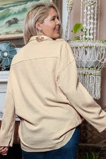 Load image into Gallery viewer, Jet Stream Plus Size Thermal Waffle Knit Henley Tunic Top - Fashion Queen - 10