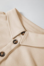 Load image into Gallery viewer, Jet Stream Plus Size Thermal Waffle Knit Henley Tunic Top - Fashion Queen - 19