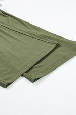 Load image into Gallery viewer, Jungle Green Deep V Pleated Crisscross Wide Leg Backless Jumpsuit - Fashion Queen - 17